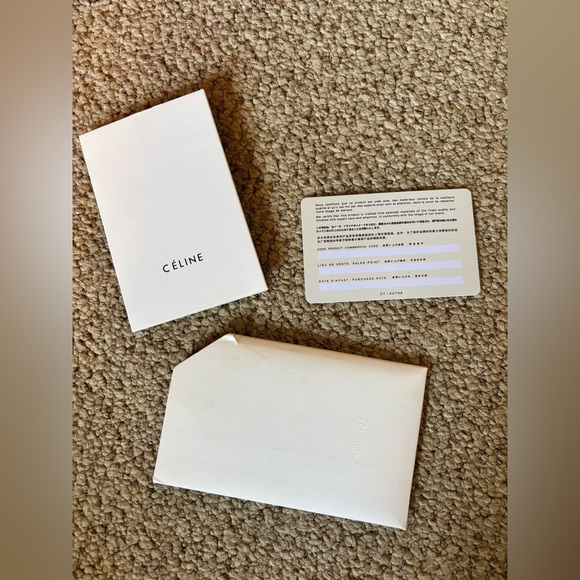 NWT Celine Céline Mini Luggage Tri Colour Color Luggage Travel Leather Tote Bag - Picture 11 of 16